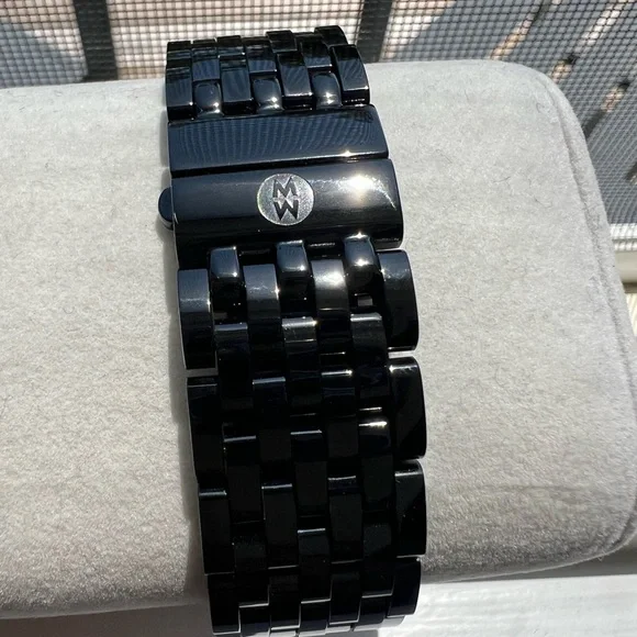 Brand New in Box Black Michele Deco Noir Diamond Watch 06T000215 - Picture 11 of 17